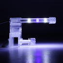 8CM Crystal LED Aquarium Light Clip on Plant Grow Fish Tank Lighting Lamp AC220V