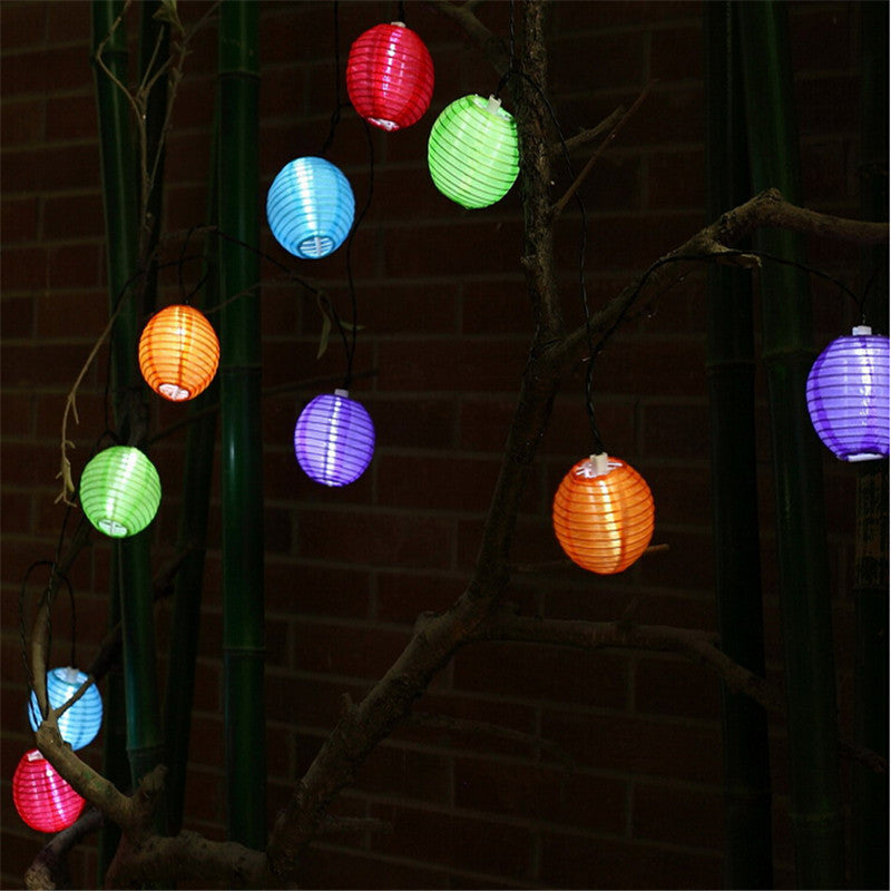Solar Powered 30LED Lantern Fairy String Light Xmas Wedding Garden Lamp Home Decor