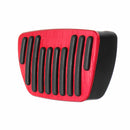 2Pcs Aluminium Alloy Car Interior Brake Accelerator Pedal Cover Trim Pad Red for Toyota Camry 8th 2018