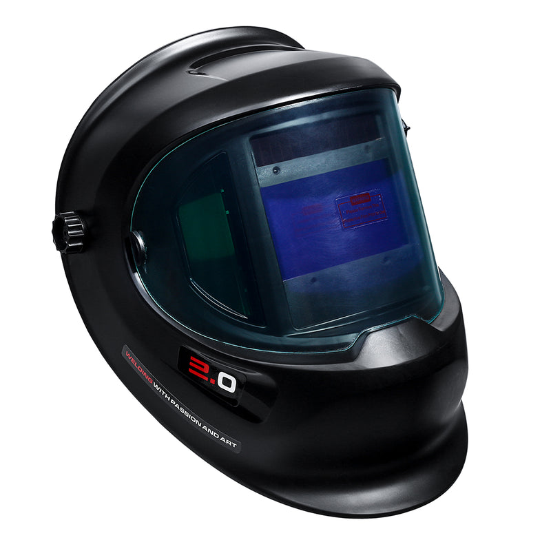 Upgrade Wide Screen Solar Welding Helmet Auto Darkening Tig Mig Welder Mask Cap