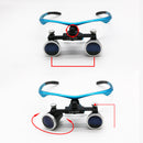 2.5X/3.5X Magnification Binocular Dental Loupe Surgery Surgical Magnifier with Headlight LED Light Medical Operation Loupe Lamp