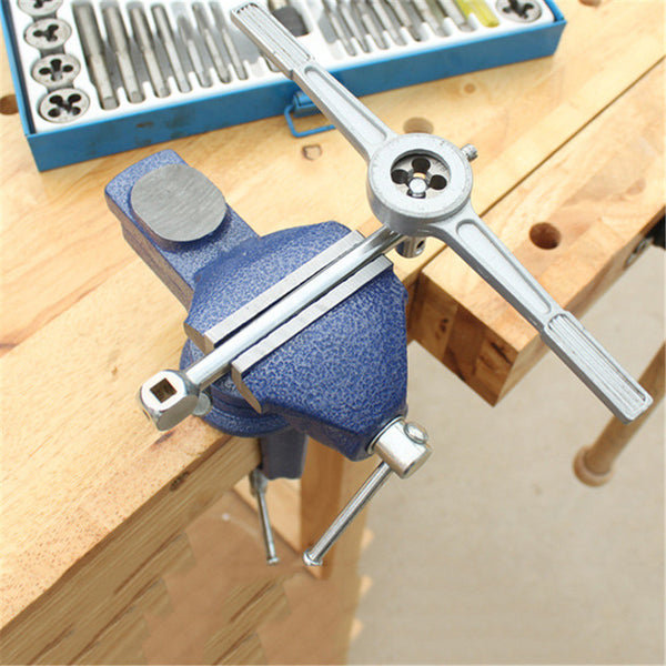 50/60/70/80mm Upgraded 360 Degree Swivel Clamp Base Vise Woodworking Table Top Clamp Vice with Anvil