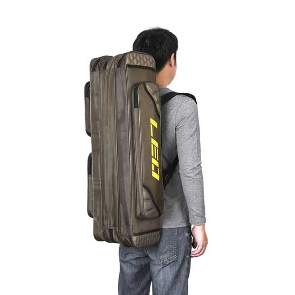 Leo 1 Pcs 1680D Polyester Fishing Bag Storage Backpack Multifunction Portable Fishing Tool Handbag