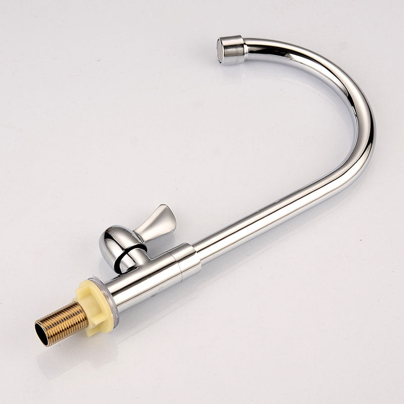 Basin Sink Single Hole Household Cold Basin Faucet Vertical Copper Universal Kitchen Dishwashing