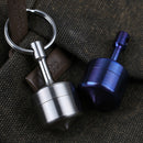 KESHUN CNC Titanium Gyro Outdoor Waterproof Warehouse eal Pot Candy Pill Jar EDC Tool Collection Box