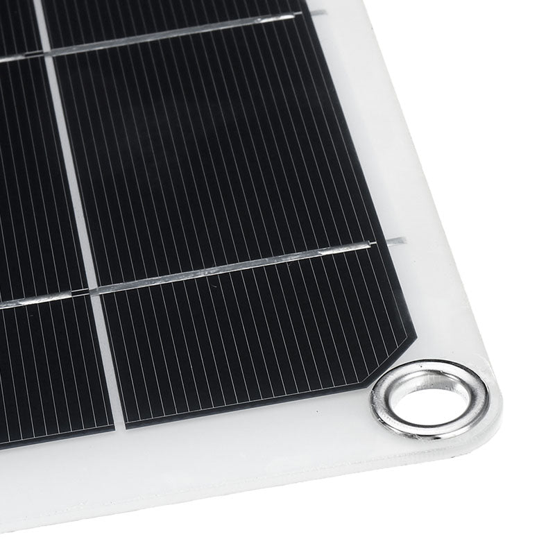 200W Flexible Solar Panel USB Monocrystalline Connecter Battery Charger For Camping Hiking Climbing Cycling