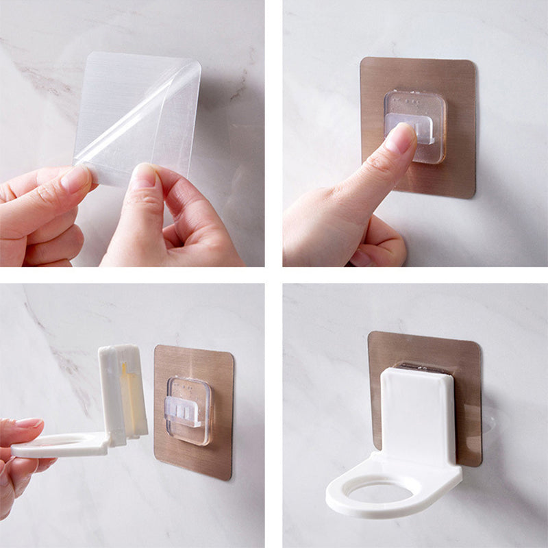 Non-Perforated Wall Body Wash Bottle Holder Suction Wall Bathroom Shampoo Storage Rack Towel Holder