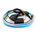 Car Soft Tube LED Daytime Running Lights Sequential Flowing Strip Turn Signal Indicator Lamp DRL