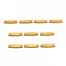 Drillpro 10pcs MGMN200-G 2mm Carbide Inserts for MGEHR/MGIVR Grooving Cut Off Tool Turning Tool