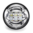 2Pcs 4" 30W 1500LM 6000K 10-32V IP67 Motorcycle LED Headlights Flood Fog Passing Lights