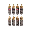 REXLIS Gold-Plated RCA Male Soldering Plug TR026 HIFI Audio Cable RCA Male Video  Audio Connector For Cable