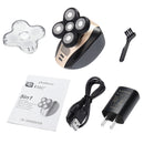 2 In 1 Waterproof IPX7 Rechargeable Ergonomic Cordless Shaver Razor Bald Head Trimmer Groomer