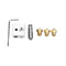 MK10 Heating Block + Hotend Silicone Case + 1.75mm Nozzle + Cleaning Drill Tool For 3D Printer