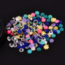 Dancingnail Mixing Pearl Shell Cololful Nail Decoration Beads Rhinestone Manicure Ornaments