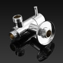 KCASA Brass 360 Degree Rotation Switch Water Knockout Trap Three Way Angle Valve Bath Water Diverter
