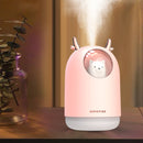 USB 300ml Bear Air Humidifier Mini Touch Induction Quiet Aroma Diffuser Colorful Light For Home Office Car