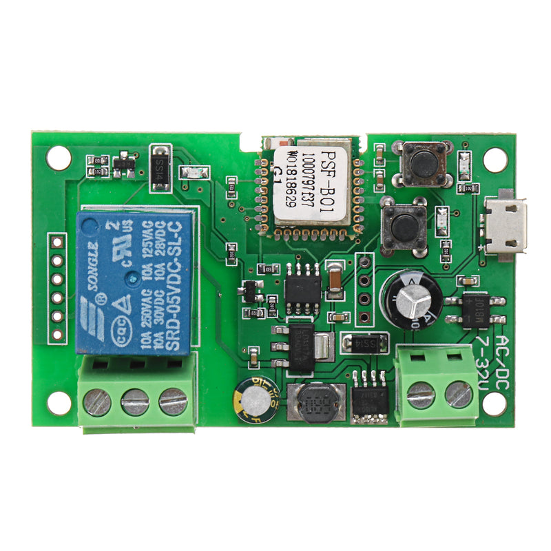 12V Self-Locking WiFi Wireless Switch for Alexa Google Home iOS or Android APP Remote Control