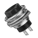 5Pcs 3A 125V Momentary Push Button Switch OFF-ON Horn Black Plastic