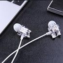 SOMIC M7 HiFi Dual Dynamic Driver Graphene Earphone 3.5mm Wired Control In-ear Heavy Bass Stereo Earbuds Headphone with Mic