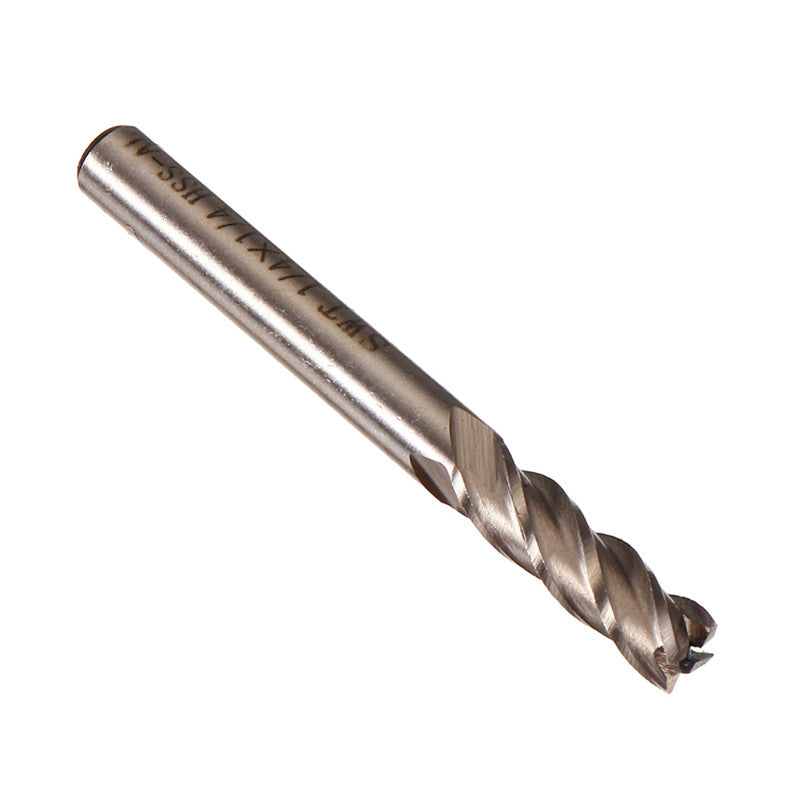 5Pcs 1/4 Inch 4 Flutes End Milling Cutter HSS CNC Straight Shank Engraving Tool