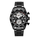 BENYAR 5126M Stainless Steel Luminous Hands Waterproof Chronograph  Business Men Watch Quartz Watch