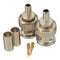 Excellway 10 Sets BNC Plug Crimp Connectors Adapter for RG58 RG-58 Coax Male Antenna Cable