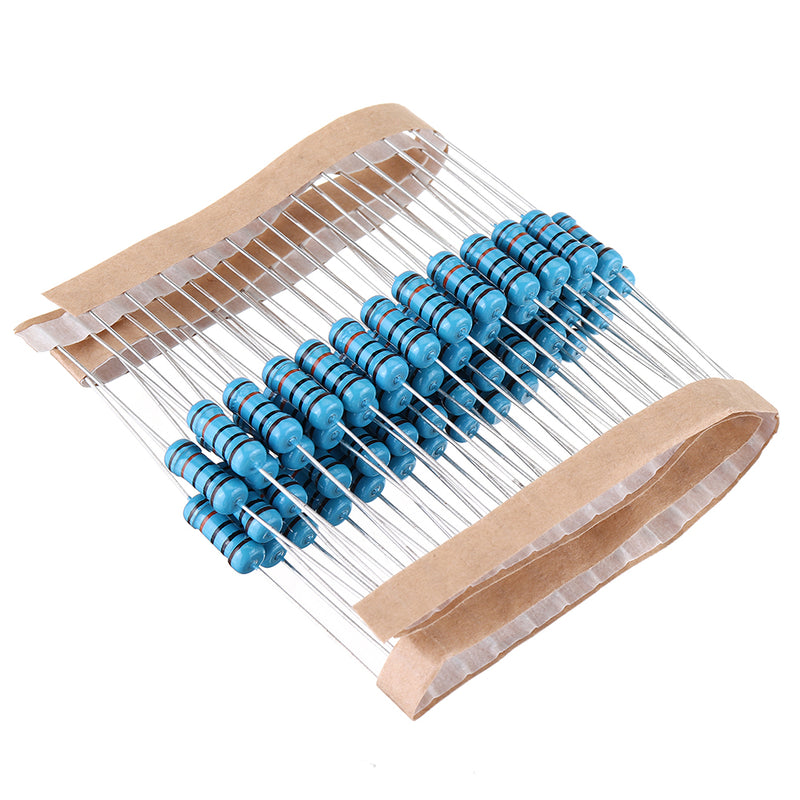 50pcs 1W Metal Film Resistor 1% 100K ohm