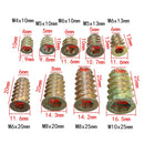 Hex Drive Screw In Threaded Insert Type D Nut For Wood with Flange M4/M5/M6/M8/M10