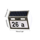 Solar Power 7 LED PIR Motion Sensor House Number Light Door Sign Wall Street Lamp