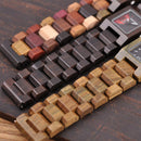 BOBO BIRD S02 25mm Small Square Dial Women Wrist Watch Wooden Quartz Watch