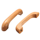 4pcs Varnish 96mm Wooden Cabinet Handle Pull Cupboard Drawer Pull Closet Door Hardware Handle