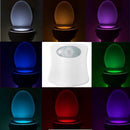 8 Color LED Toilet Bathroom Night Light Human Motion Activated Seat Sensor Lamp