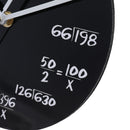 20cm Math Round Wooden Wall Clock Modern Home Living Room Kitchen Watch Decor