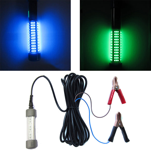 ZANLURE 12V 14W 72Beads LED Underwater Fishing Light Boat Night Green/Blue/Yellow Light Fishing Lamp