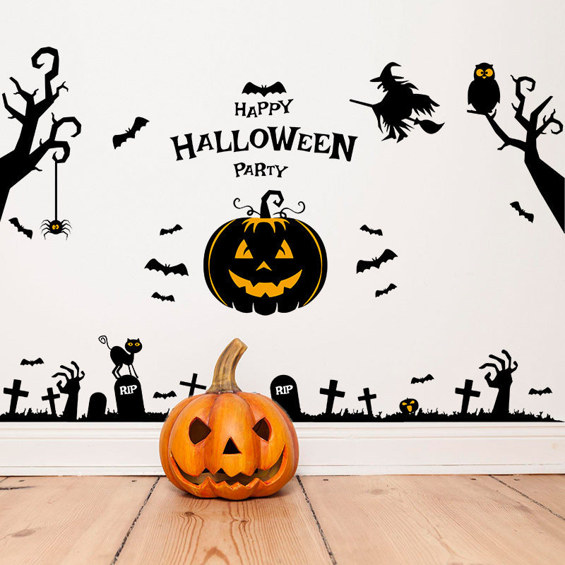 Miico SK9093 Halloween Wall Sticker Be Funny Sticker For Halloween Party