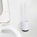Wall Mounted /Floor Stand 360 TPR Soft Bristle Silicone Toilet Cleaning Brushes with Holder