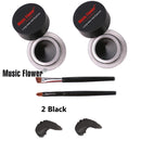 Music Flower Black Waterproof Eyeliner Gel Makeup Cosmetic Gel Eye Liner Lasting