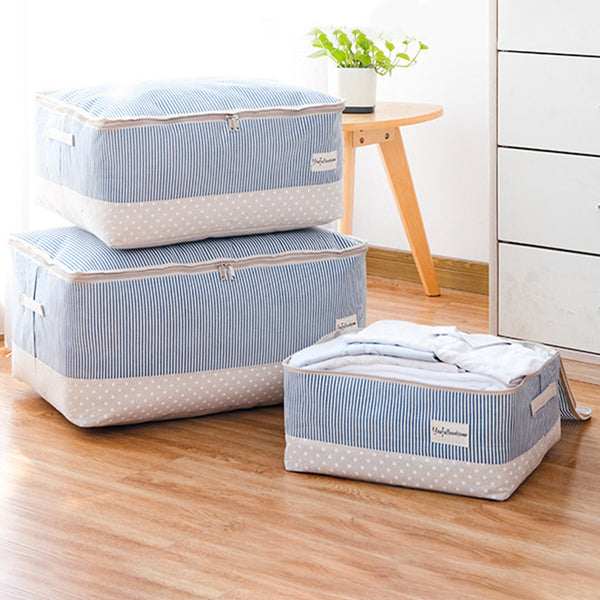 Thick Cotton Linen Clothing Quilts Storage Bag Quilt Washable Finishing Bag Storage Box