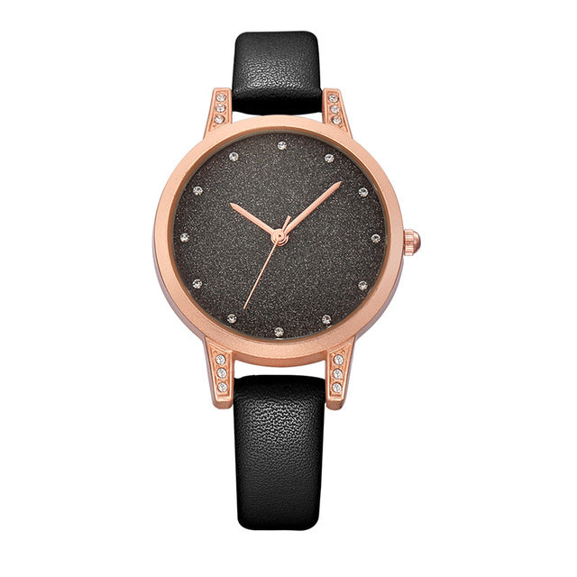 REBIRTH RE018 Rhinestone Elegant Design Women Wrist Watch Rose Gold Case Quartz Watch