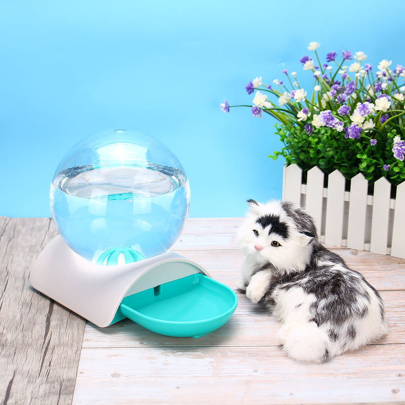 2.8L Automatic Pet Water Dispenser Cat Dog Large Drinking Bowl No Electricity Waterer