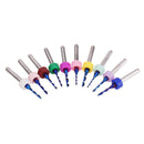 Drillpro 10pcs Upgrade 0.1-2mm Blue NACO Coating PCBCNC Drill Bit for Circuit Boards PCB Drill Bit