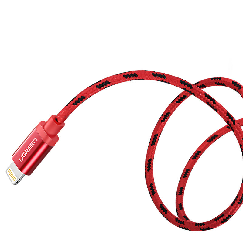 UGREEN 2.4A Lightning Port Fast Charging Transmission Data Cable For iPhone X XS 11Pro iPadPro iPadAir