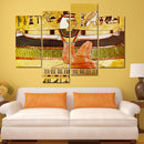 Miico Hand Painted Four Combination Decorative Paintings Ancient Egyptian Woman Wall Art For Home Decoration