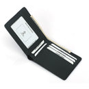 Men's Carbon Fiber Grain Billfold Wallet RFID Blocking ID Card Holder Money Clip