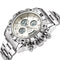STRYVE S8018 Men Full Steel Waterproof Date Week Chrono Alarm Clock Dual Display Digital Watch
