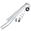 4pcs Waterproof RGB LED Car Decoration Lights Strip Neon Atmosphere Lamp Kit with Wireless Control