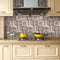 Retro Self-adhesive Wall Sticker Home Tiles Floor Background Kitchen PVC Anti-oil Wall Stickers