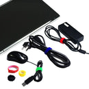 50pcs Reusable Fastening Cable Ties Microfiber Cloth 6-Inch Hook and Loop Cord