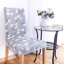 KCASA WX-PP3 Elegant Flower Elastic Stretch Chair Seat Cover Dining Room Home Wedding Decor