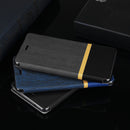 Bakeey Flip Stand Steel Layer Canvas Pattern PU Leather Full Protective Case For ASUS Zenfone Max(M1) / ZB555KL